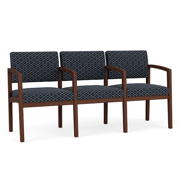Lesro Lenox 3 Seat Tandem Seating W/ Arms, 65 in W 26 in L 31.5 in H LW3103 - main